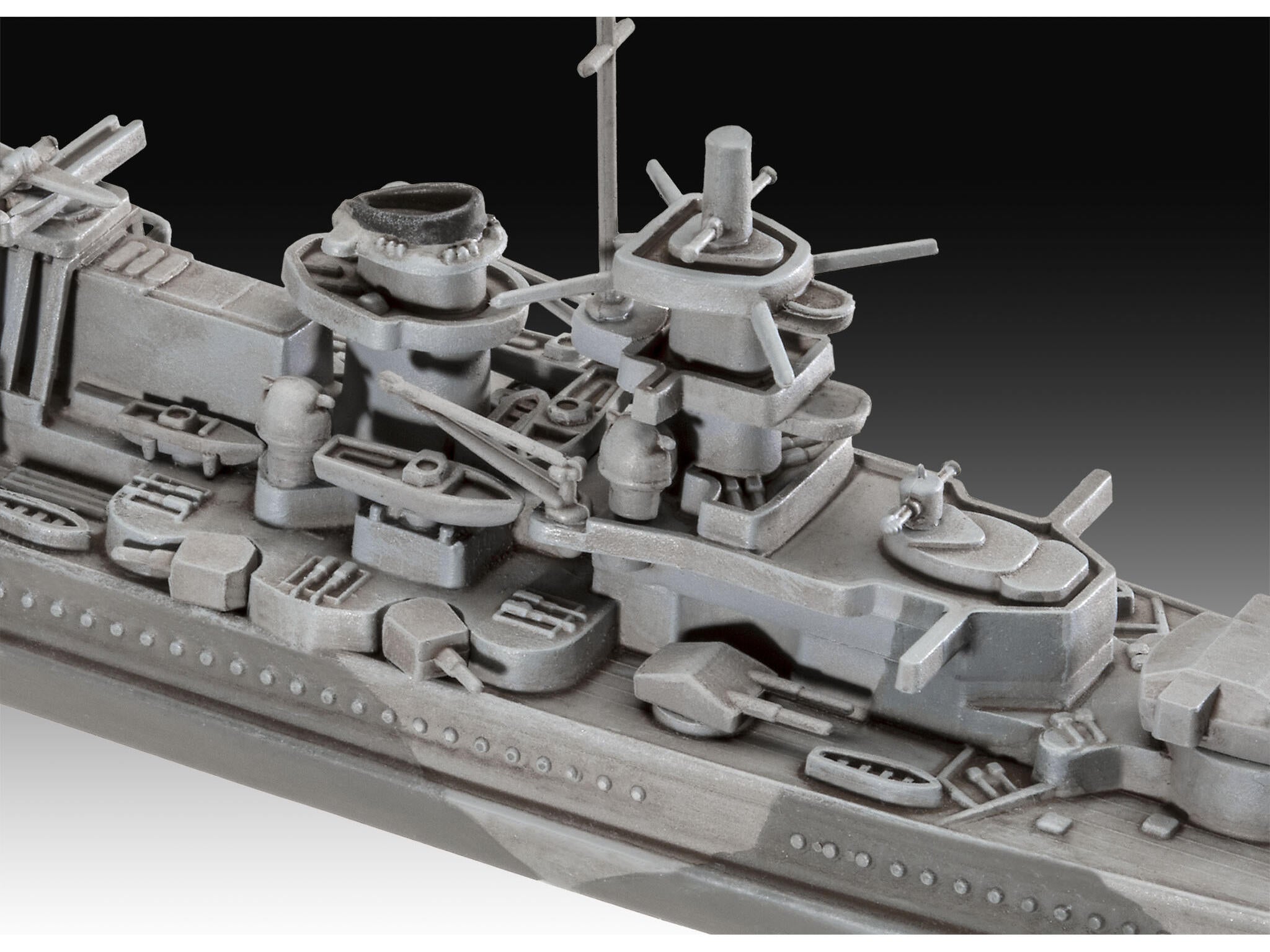 Maquette Revell Starter kit 75181 Battleship Gneisenau avec accessoires de base