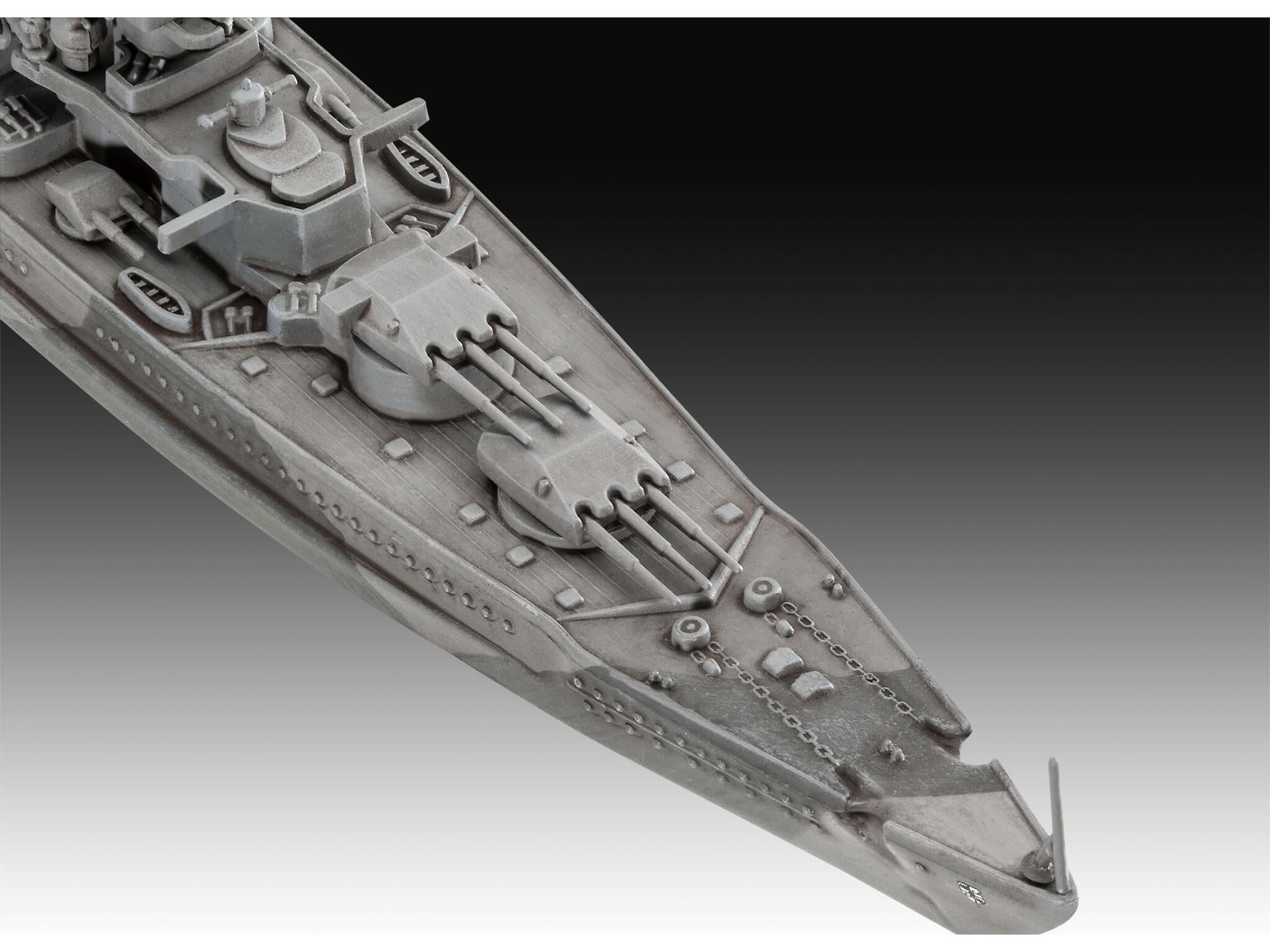 Maquette Revell Starter kit 75181 Battleship Gneisenau avec accessoires de base