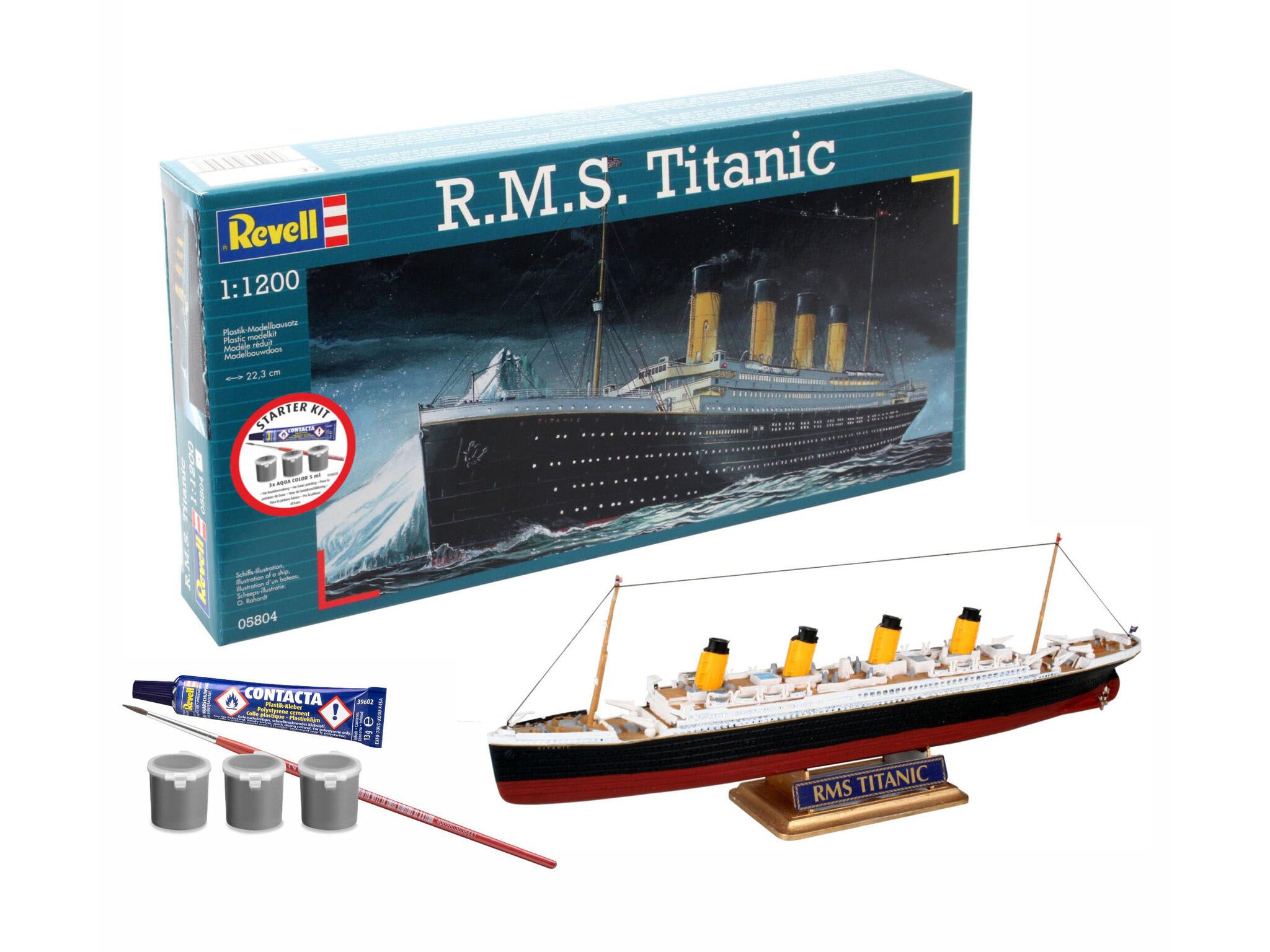 Maquette Revell Starter kit 75804 R.M.S. Titanic avec accessoires de base