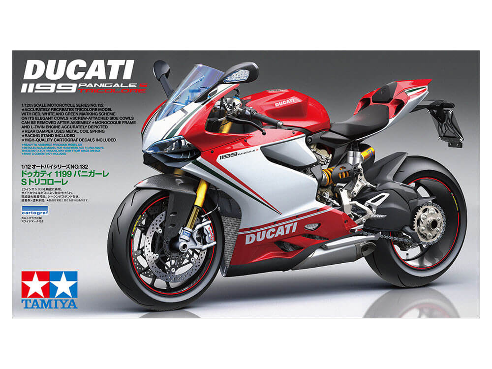 Maquette moto Ducati 1199 Panigale Tricolore - Tamiya 14132 - 1/12
