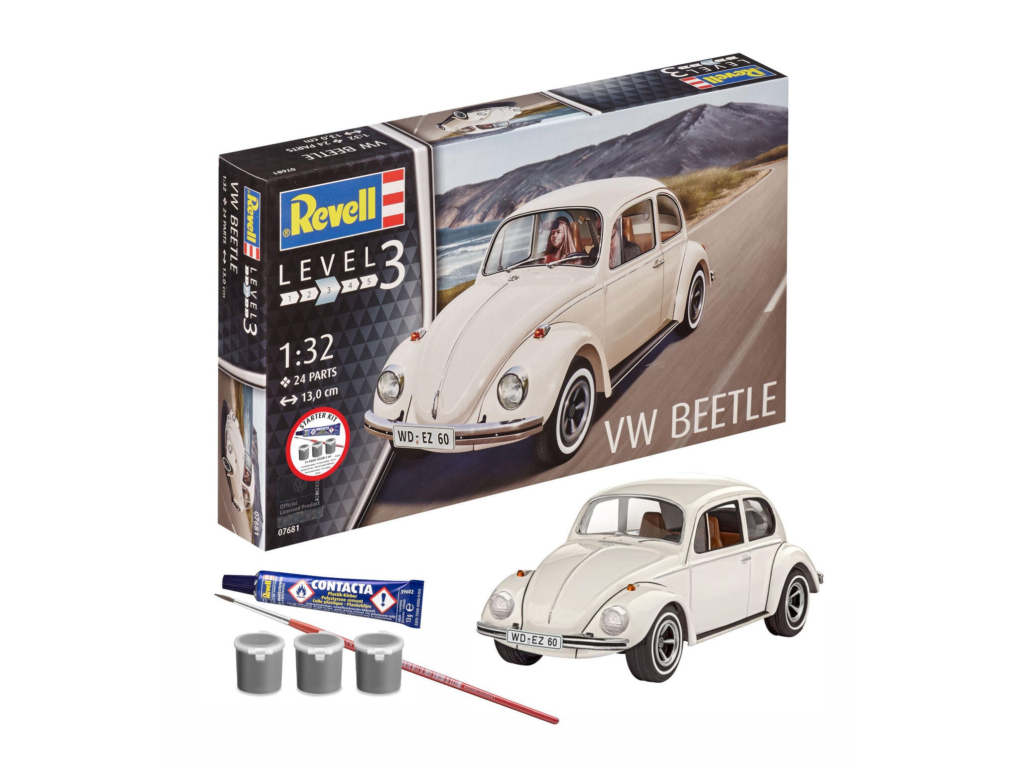 Maquette Revell Starter kit 77681 VW Beetle avec accessoires de base