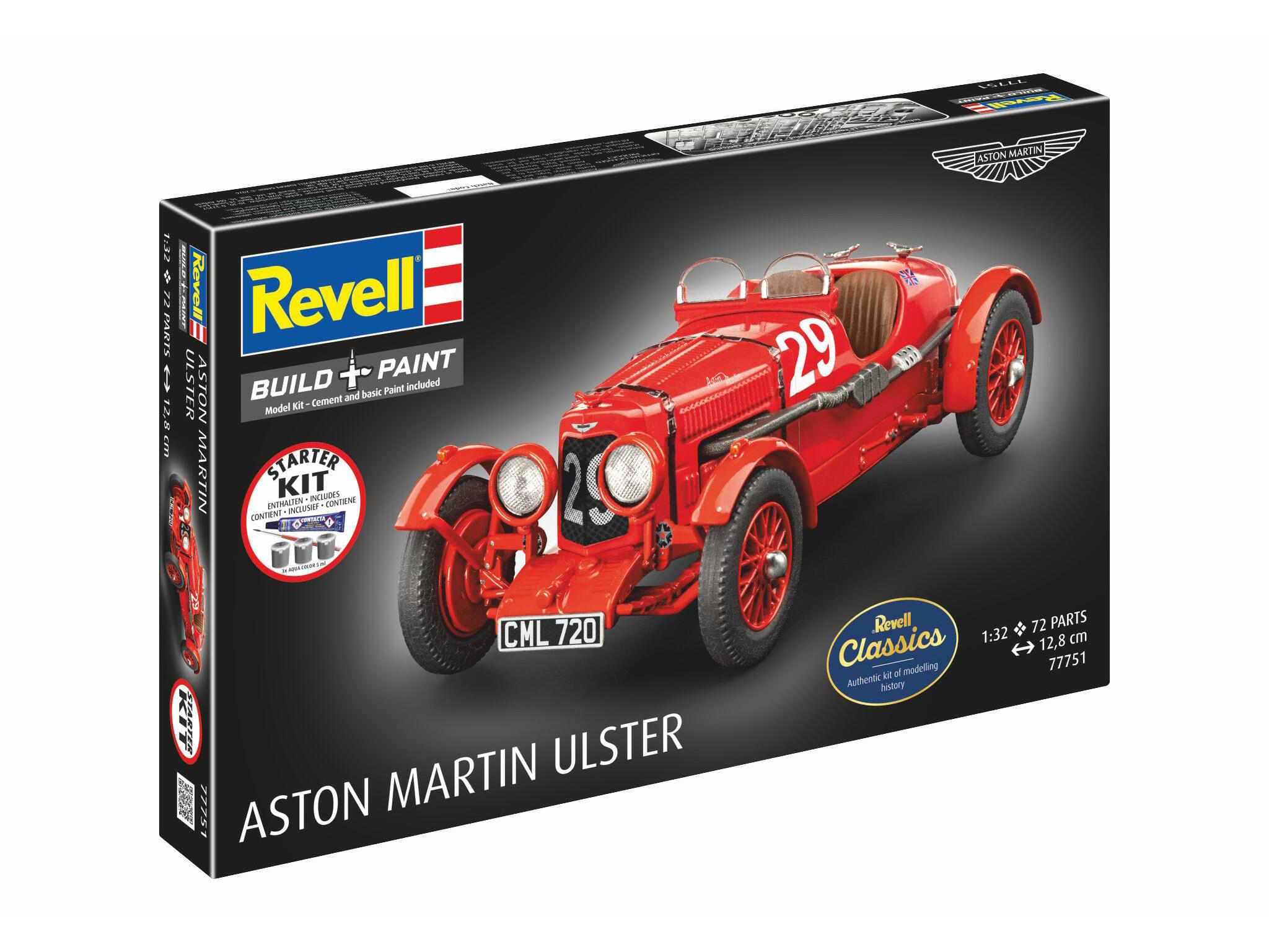 Maquette Revell Starter kit 77751 Aston Martin Ulster avec accessoires de base