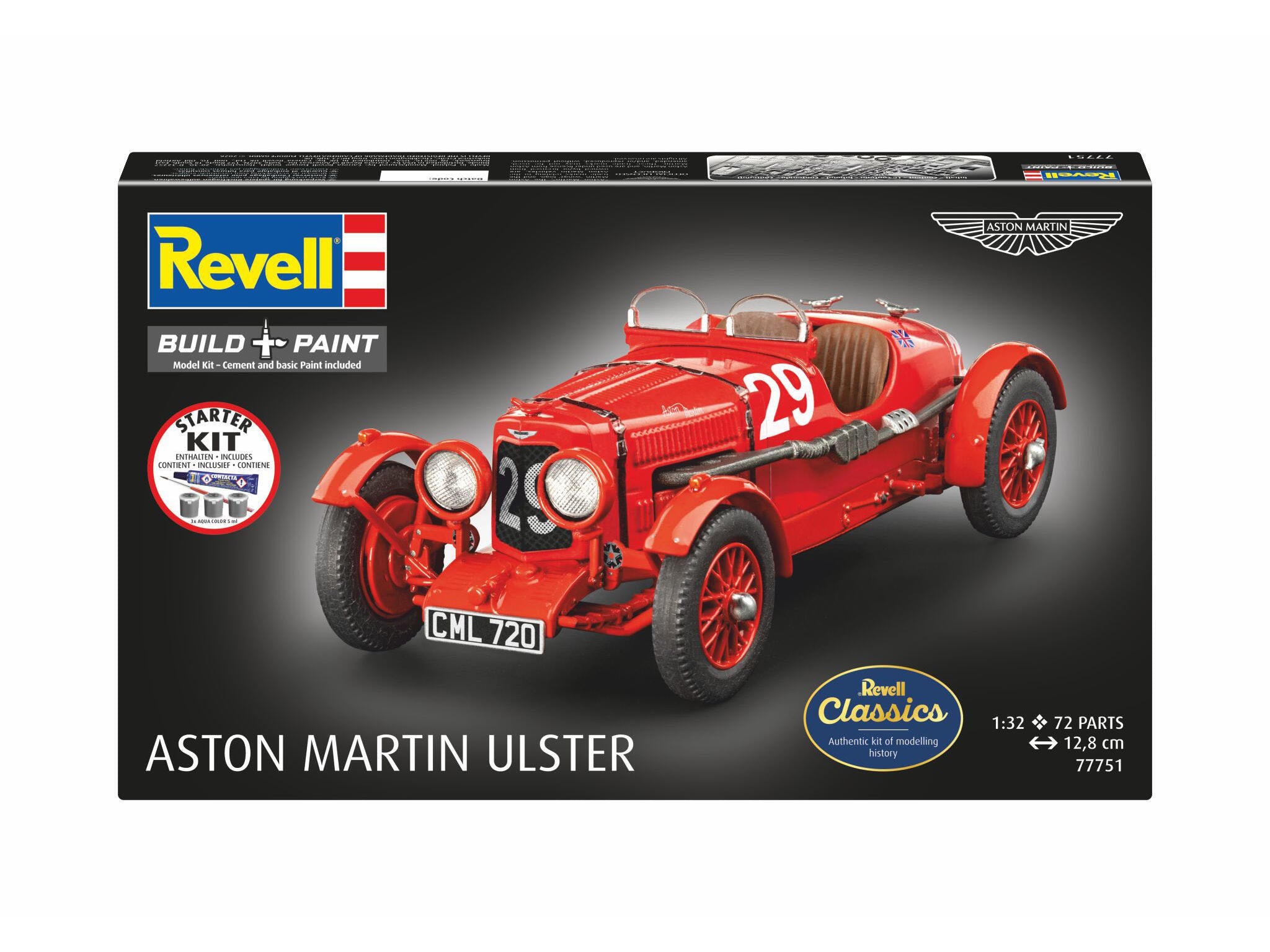 Maquette Revell Starter kit 77751 Aston Martin Ulster avec accessoires de base