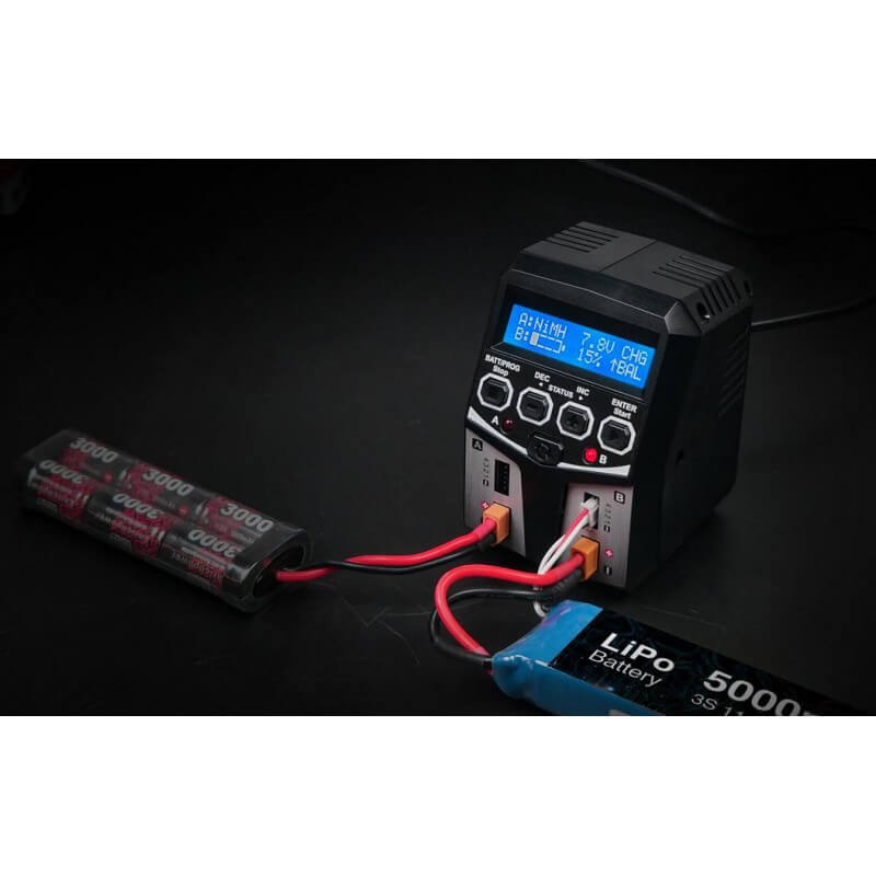 Chargeur Duo SkyRC T100 LiPo 2-4s 5A 2x50W - 100162