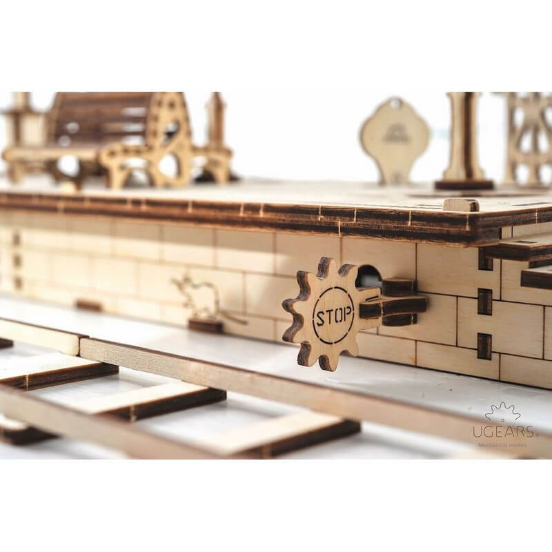 Perron de gare - Puzzle 3d Mécanique en bois - Ugears 70013