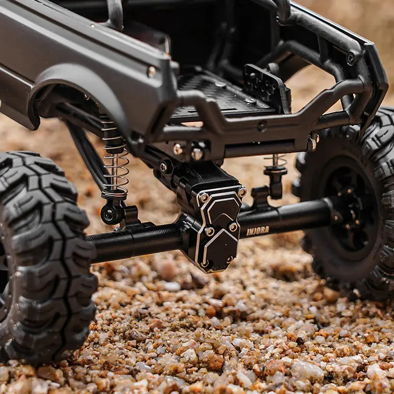 Essieux arrière à double articulation INJORA +4 mm ProSteer pour SCX24 1/24