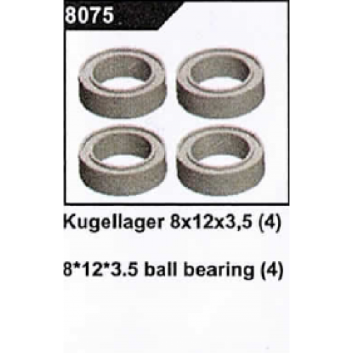 Roulement à billes 8x12x3,5 (x4) - DF Models 8075