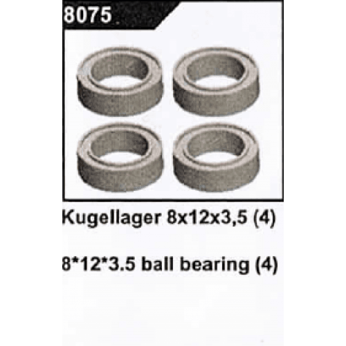 Roulement à billes 8x12x3,5 (x4) - DF Models 8075