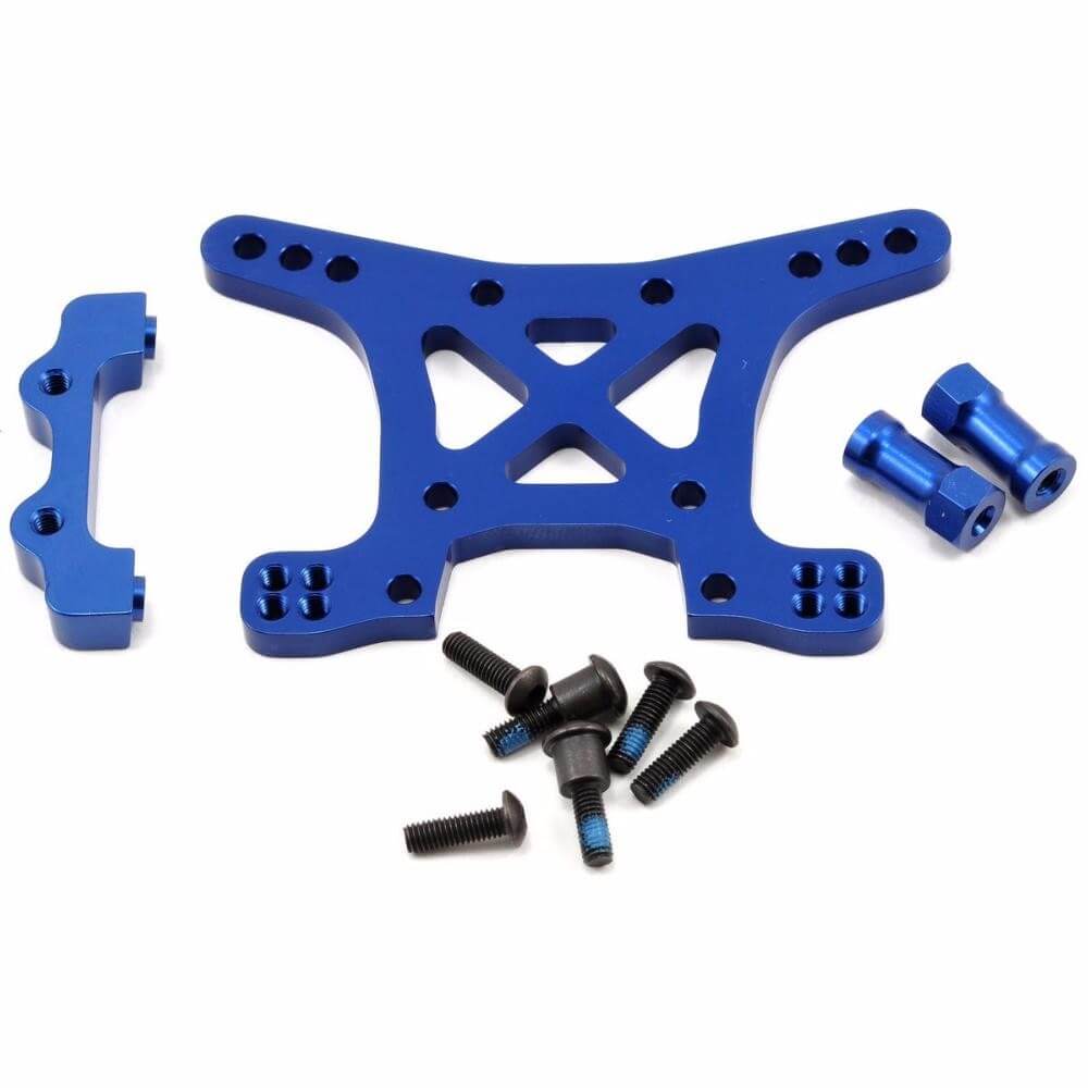 Support d'amortisseurs AV Alu anodisé Bleu - Traxxas 6839X