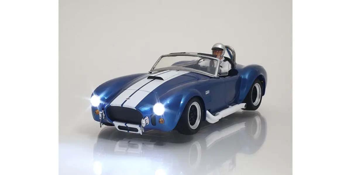 Kyosho First Mini-Z 1:28 Shelby Cobra 427 S/C 1960 Bleu - K.66610A - Breizh Modélisme.