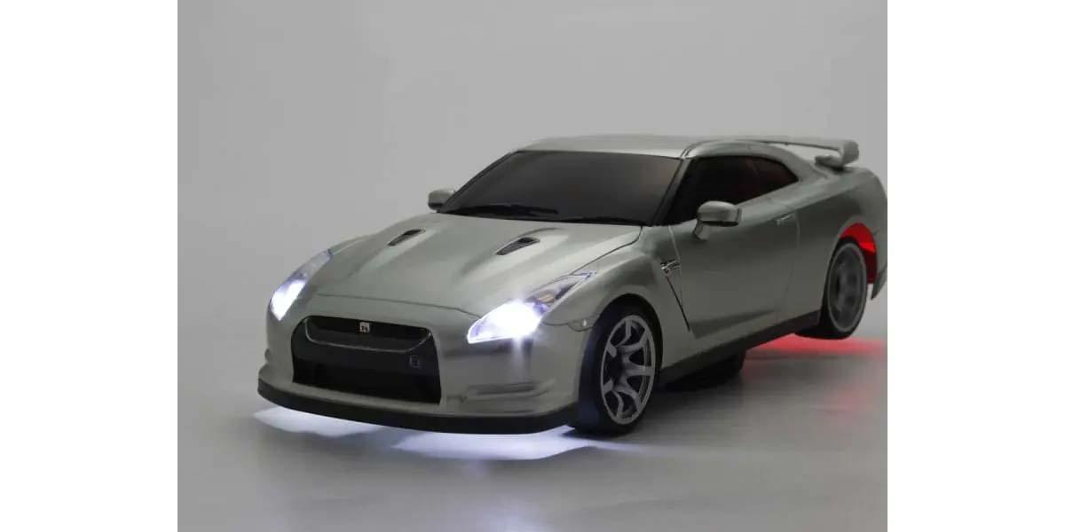 Kyosho First Mini-Z 1:28 Nissan GT-R R35 Silver - K.66608A - Breizh Modélisme.