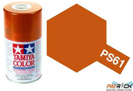Peinture Lexan PS61 orange metal - Tamiya 86061