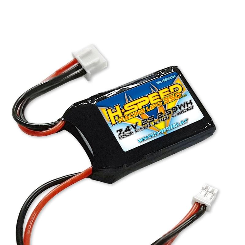 Batterie LiPo 350mAh 7,4V pour Losi Micro B et T, Microbe, Speck B
