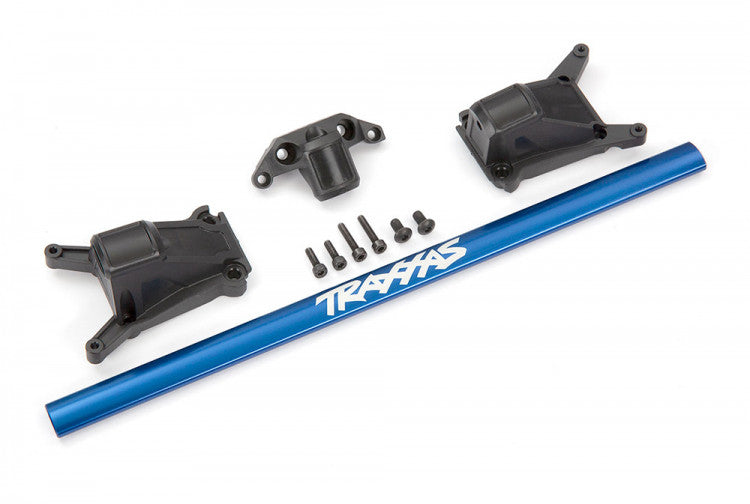 Kit de renfort chassis long Rustler et Slash 4x4 VXL - Traxxas 6730X Bleu