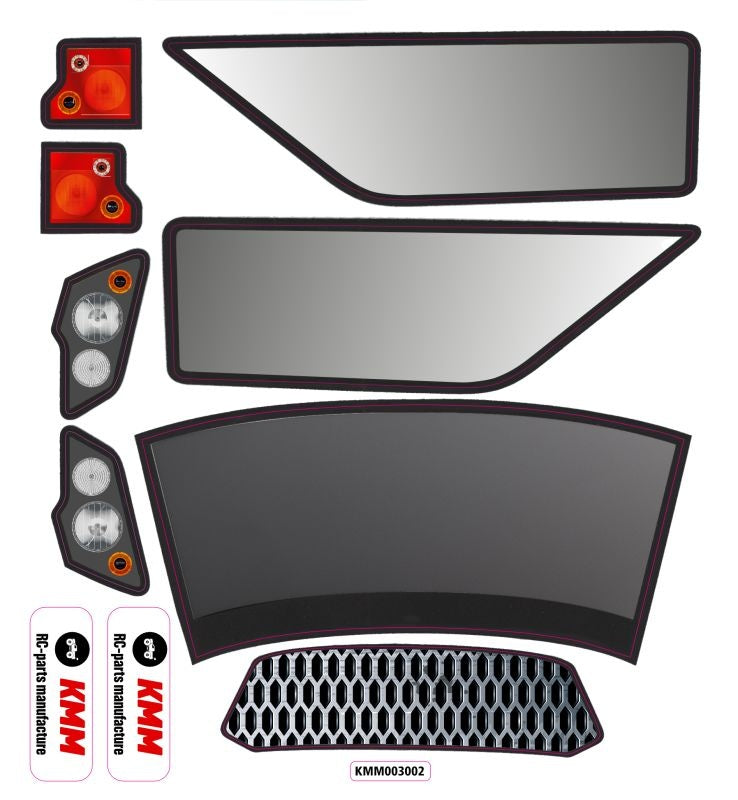 Carrosserie KMM incassable noir pour TRAXXAS Wide-MAXX - KMM002002 - Breizh Modélisme.