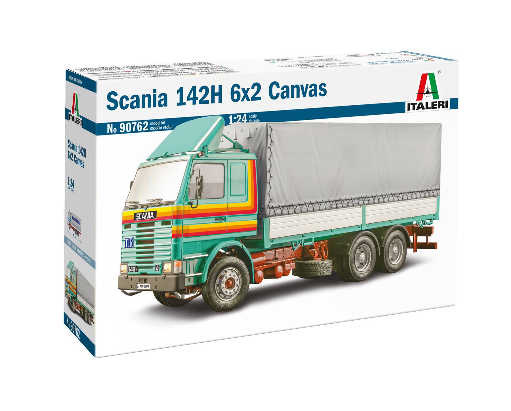 Maquette camion Scania 142H 6x2 Bâché - I90762