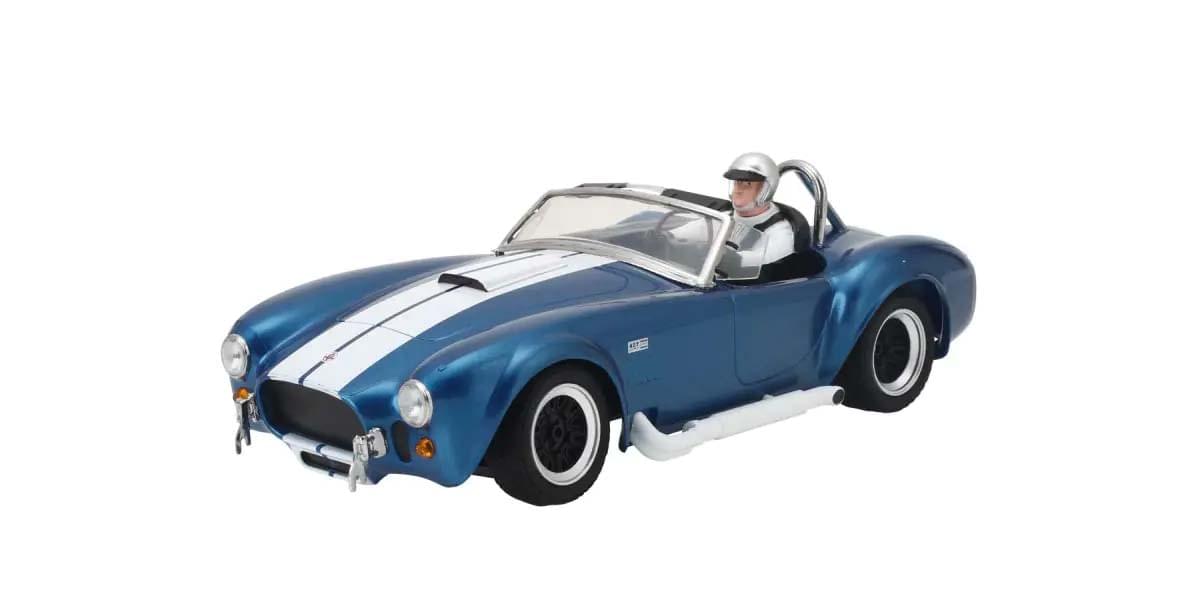 Kyosho First Mini-Z 1:28 Shelby Cobra 427 S/C 1960 Bleu - K.66610A - Breizh Modélisme.