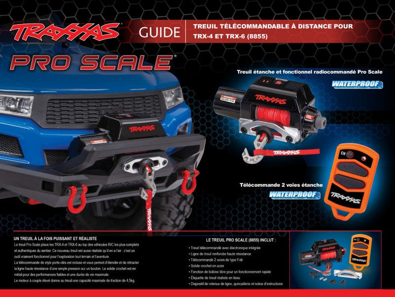 Treuil avec télécommande Traxxas 8855 pour TRX4 / TRX6 / Bronco 2021