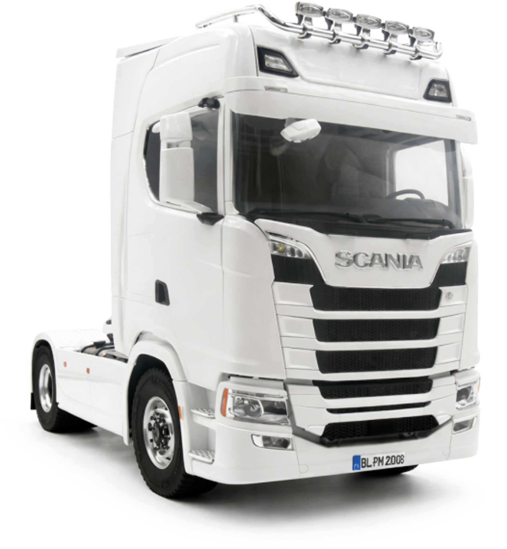 FM Electrics Camion Scania 4x4 truck RTR 1:14 blanc - Breizh Modélisme.