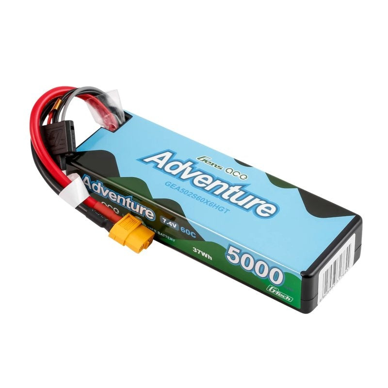 Batterie LiPo Gens Ace Adventure G-Tech 5000mAh 2S1P 7,4V 60C XT60 pour crawler