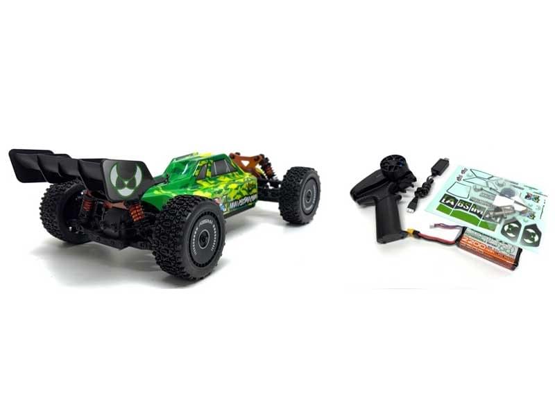 Absima Buggy 1/12 "Neon Furry" vert 4WD RTR - 12121 Brushless 3S 70km/h