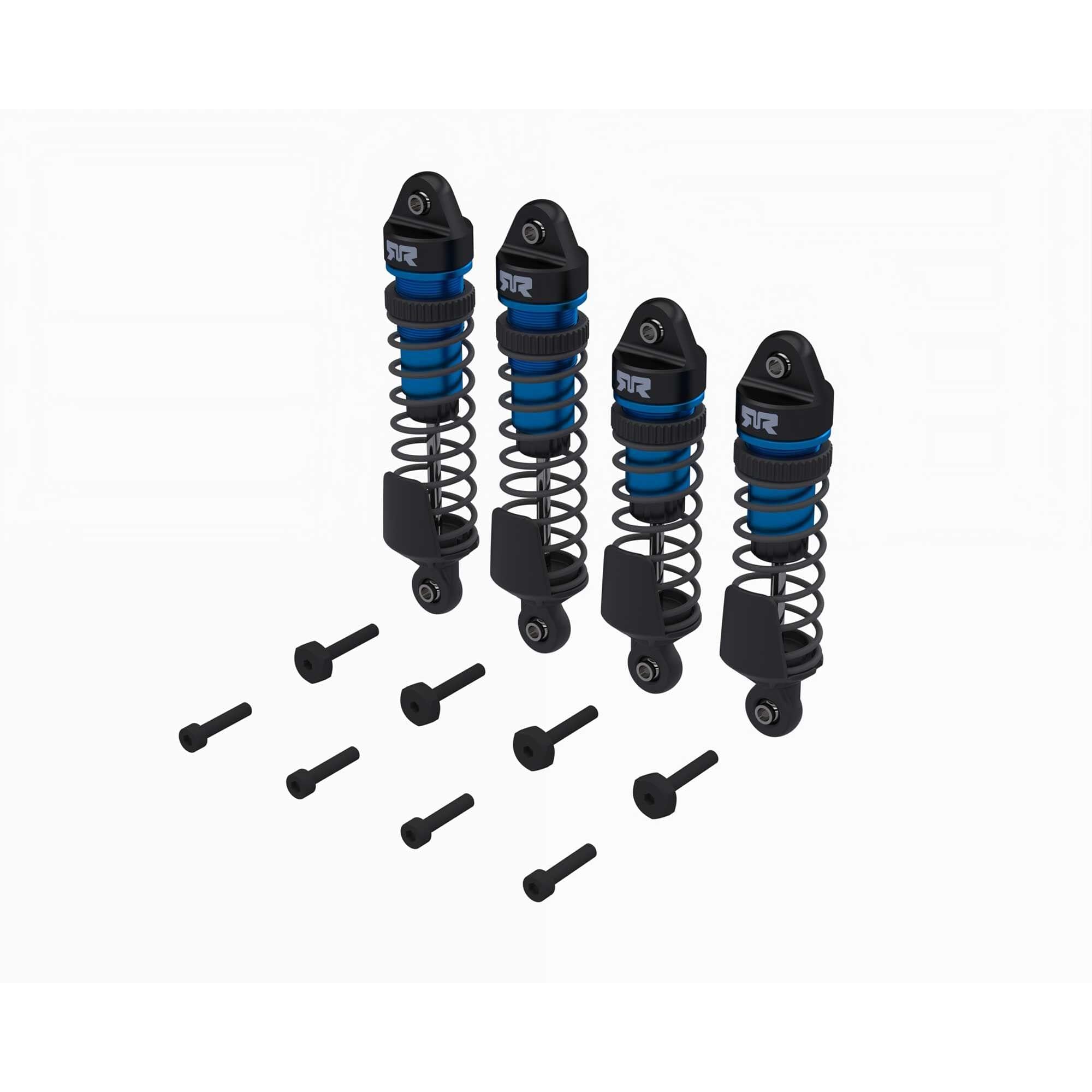 ARA-2671 - 4 amortisseurs bleu av/arr assemblé avec huile Arrma Mini Kraton 1/16