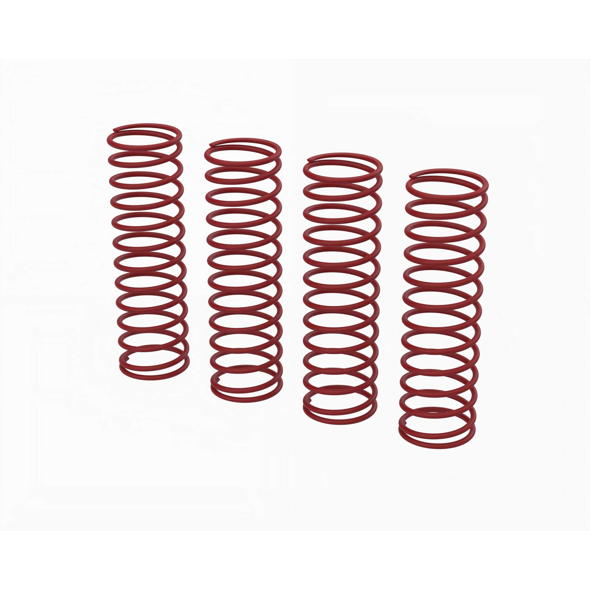 Jeu de ressorts d'amortisseur E, 0,50 N/mm rouge (x4) Quake/Gorgon GROM - ARA-2893