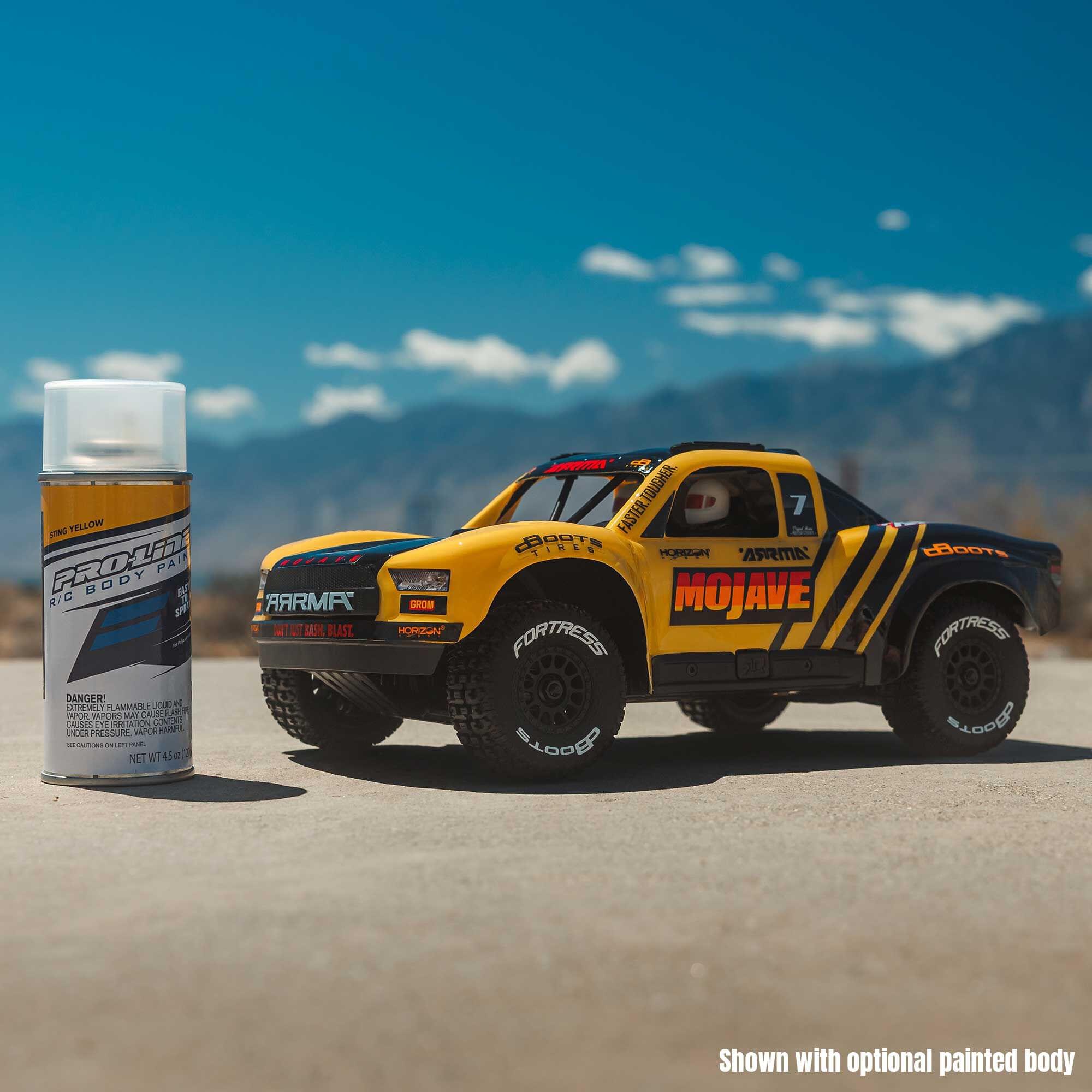 Arrma Mojave Grom Mega 1/16 RTA 4X4 Small Scale Desert Truck RTR transparent/noir