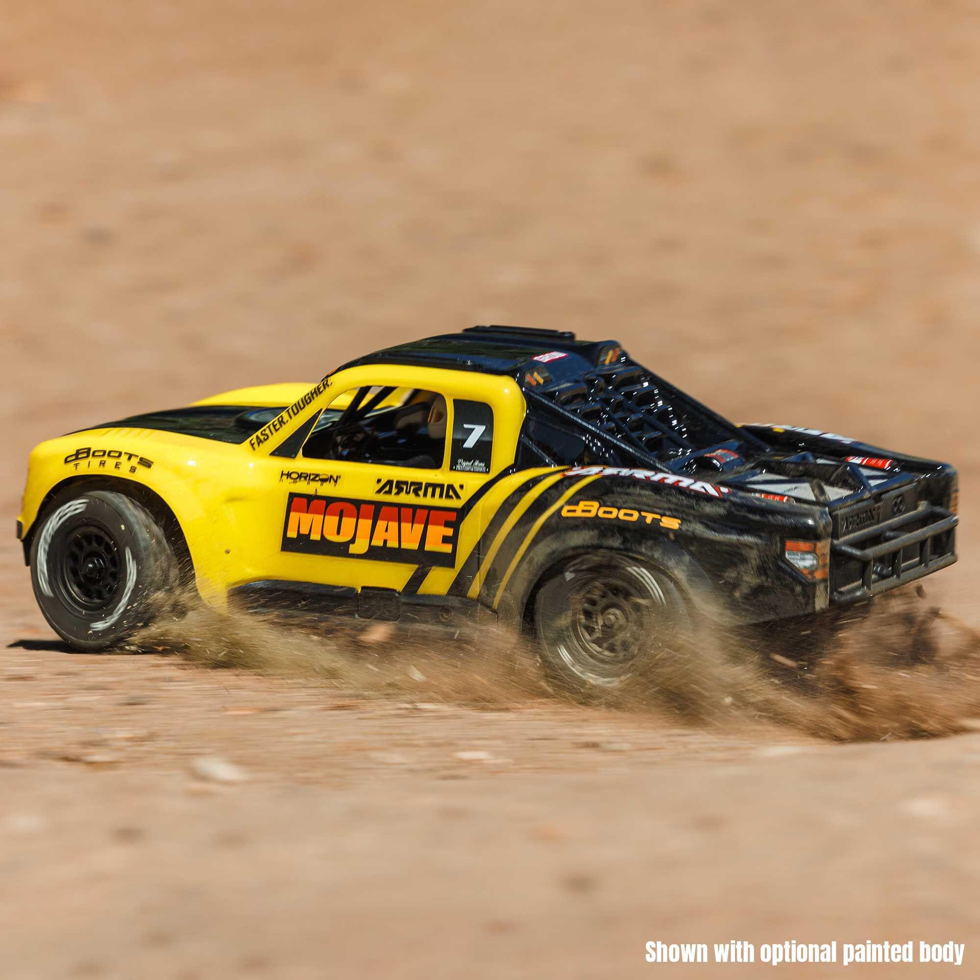 Arrma Mojave Grom Mega 1/16 RTA 4X4 Small Scale Desert Truck RTR transparent/noir