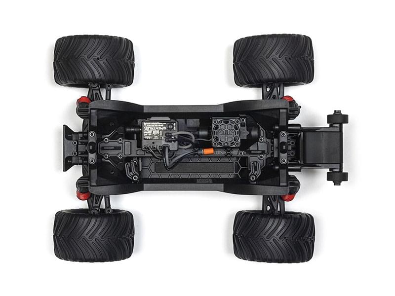 Arrma Monster Truck Gorgon GROM charbon 4X4 RTR 1/16 rouge - ARA2130T2