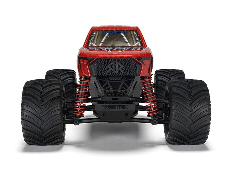 Arrma Monster Truck Gorgon GROM charbon 4X4 RTR 1/16 rouge - ARA2130T2