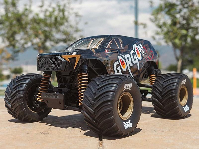 Arrma Monster Truck Gorgon GROM charbon 4X4 RTR 1/16 bronze - ARA2130T3
