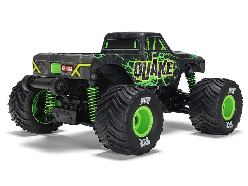 Arrma Monster Truck Quake GROM charbon 4X4 RTR 1/16 vert - ARA2137T2