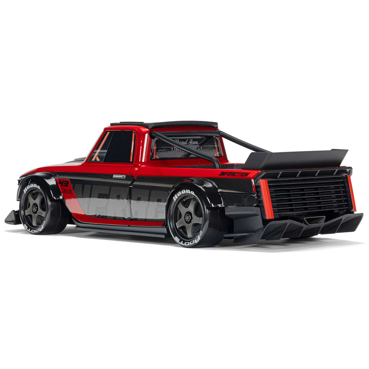 Arrma Infraction GROM 3S BLX 4x4 RTR Street Basher 1/12 rouge – ARA2315ST1