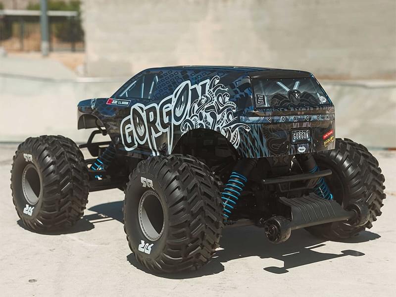 Arrma 1/10 GORGON 223S 2WD RTR Monster Truck bleu ARA3530T1 - Breizh Modélisme.