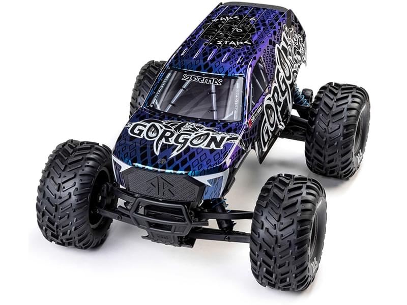 Arrma 1/10 GORGON 223S 2WD RTR Monster Truck bleu ARA3530T1 - Breizh Modélisme.