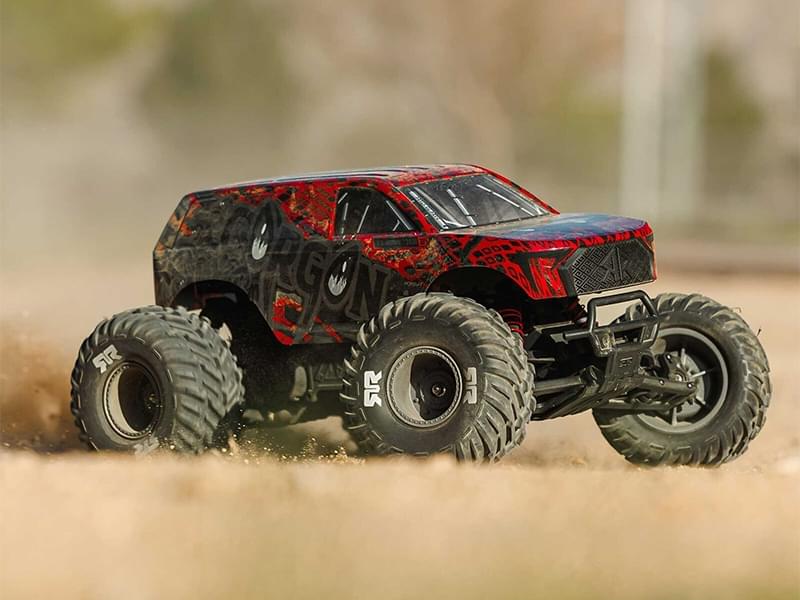 Arrma 1/10 GORGON 223S 2WD RTR Monster Truck rouge ARA3530T2 - Breizh Modélisme.