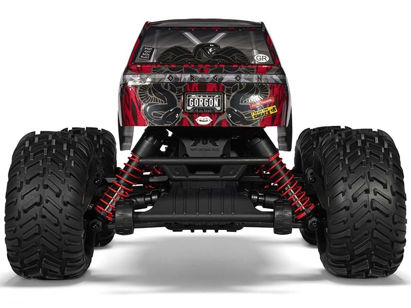 Arrma 1/10 GORGON 223S 2WD RTR Monster Truck rouge ARA3530T2 - Breizh Modélisme.