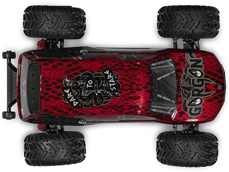 Arrma 1/10 GORGON 223S 2WD RTR Monster Truck rouge ARA3530T2 - Breizh Modélisme.