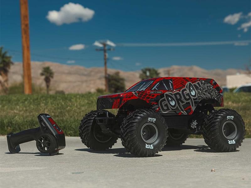 Arrma 1/10 GORGON 223S 2WD RTR Monster Truck rouge ARA3530T2 - Breizh Modélisme.