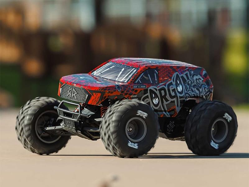 Arrma 1/10 GORGON 223S 2WD RTR Monster Truck rouge ARA3530T2 - Breizh Modélisme.
