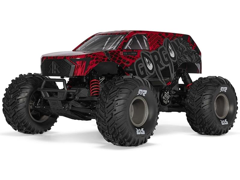 Arrma 1/10 GORGON 223S 2WD RTR Monster Truck rouge ARA3530T2 - Breizh Modélisme.