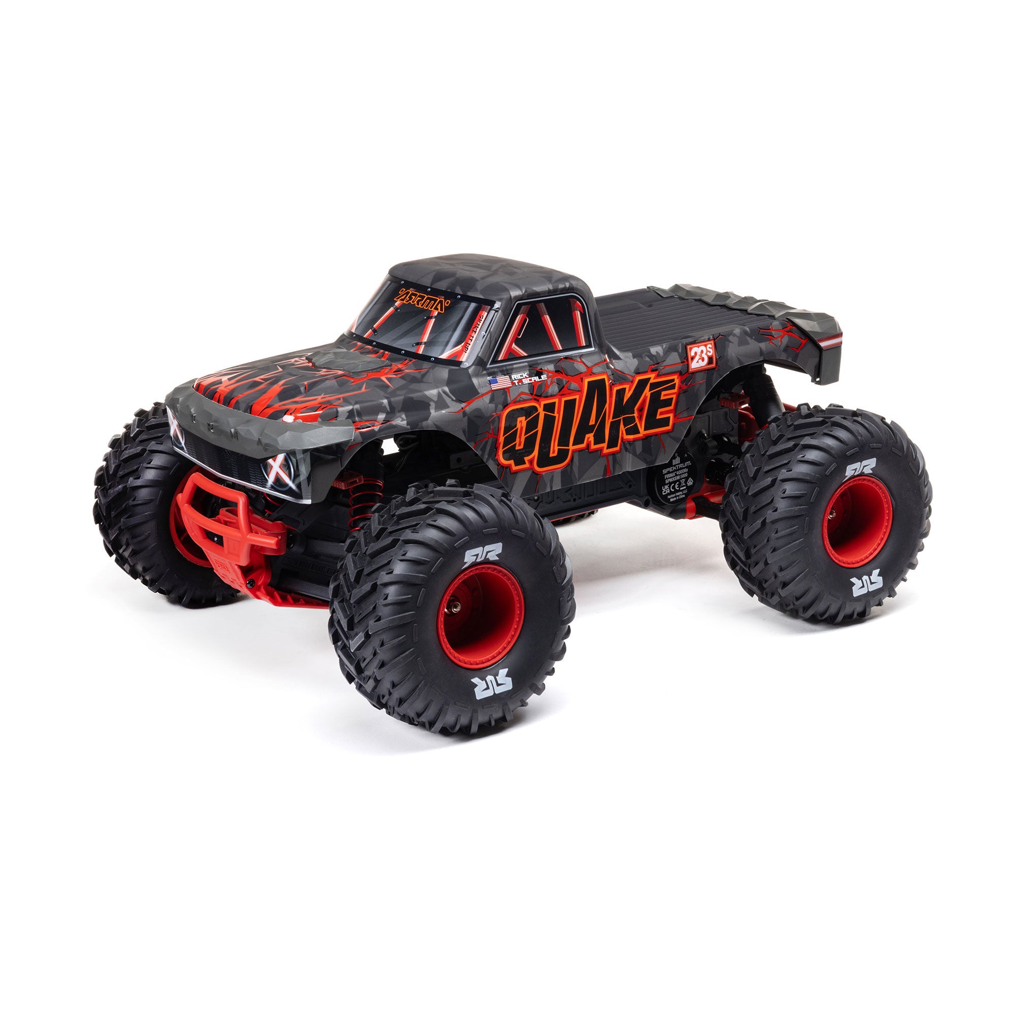 Arrma Monster Truck QUAKE 223S DSC 2WD RTR Brushless 1/10 rouge - ARA3537T1