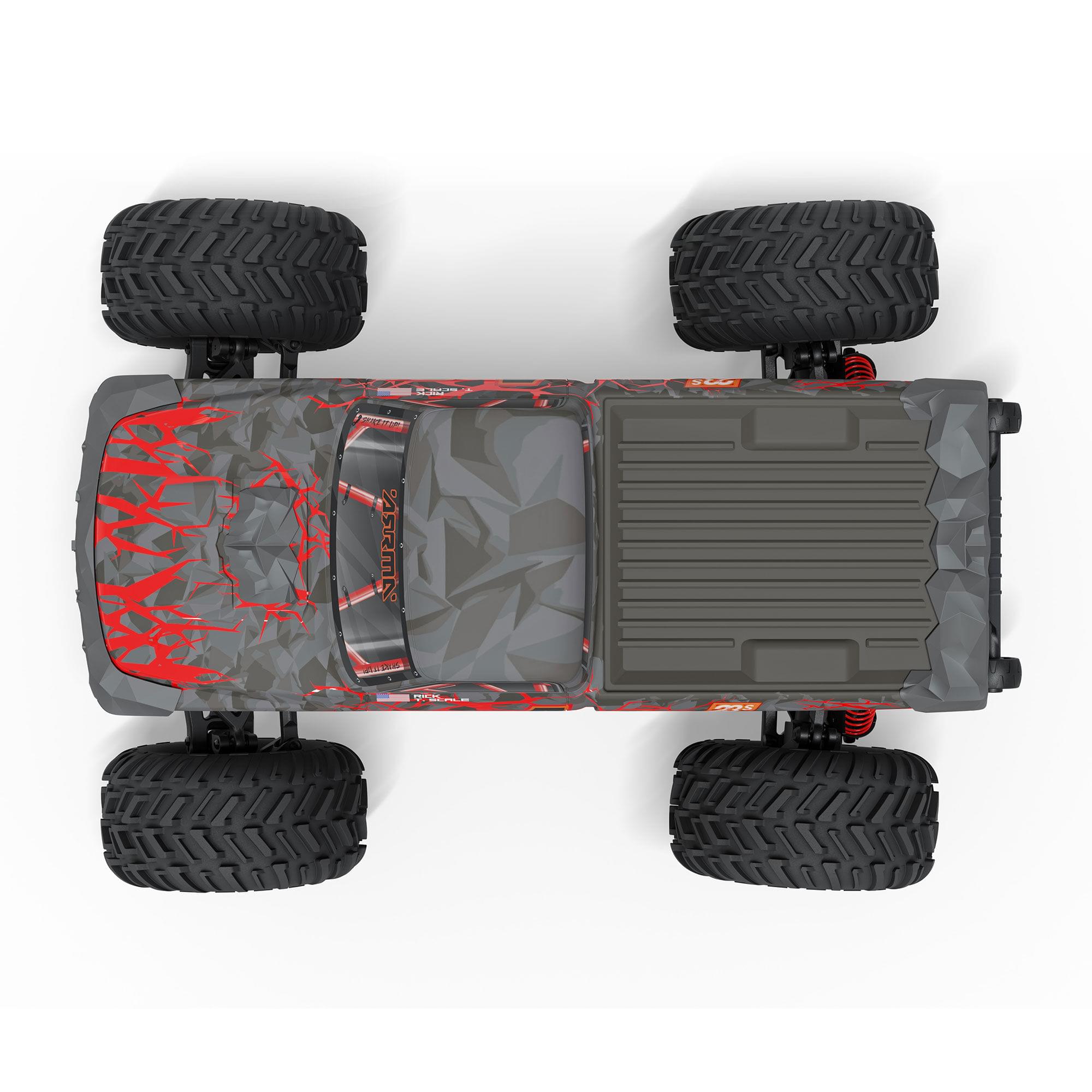 Arrma Monster Truck QUAKE 223S DSC 2WD RTR Brushless 1/10 rouge - ARA3537T1