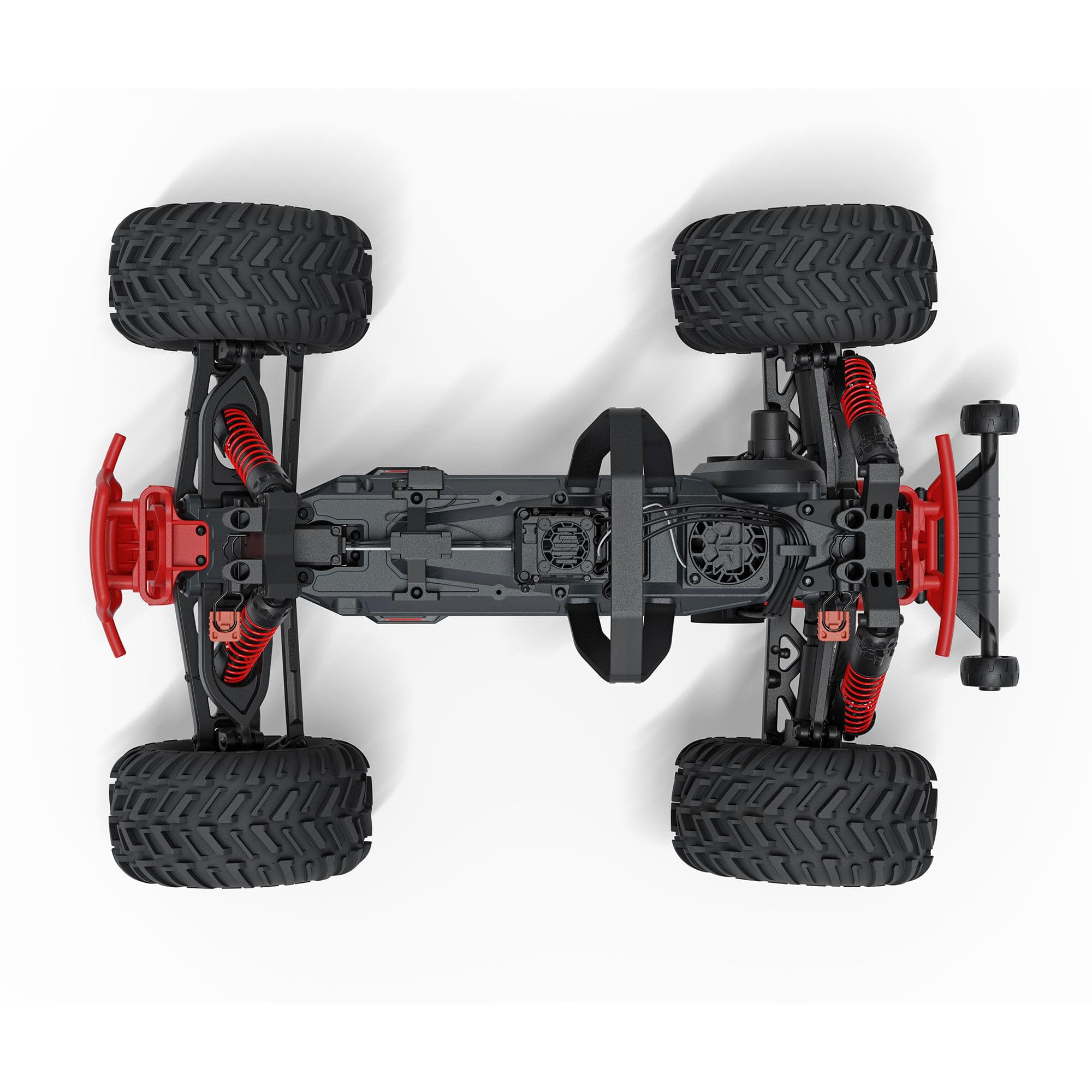 Arrma Monster Truck QUAKE 223S DSC 2WD RTR Brushless 1/10 rouge - ARA3537T1