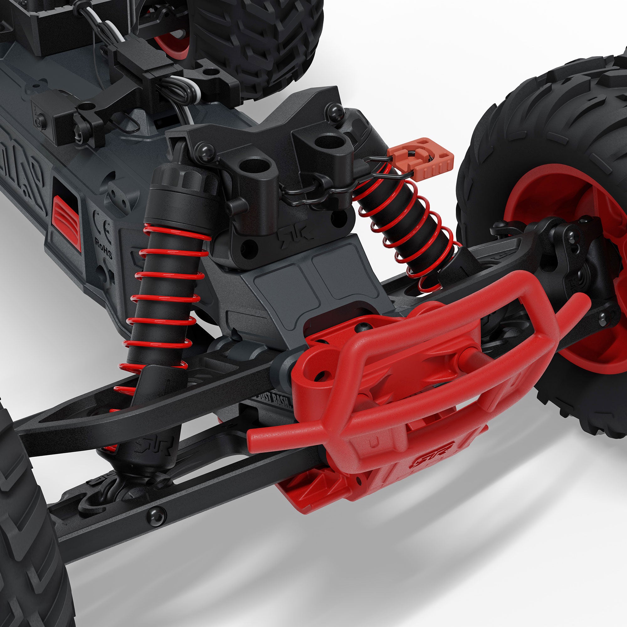 Arrma Monster Truck QUAKE 223S DSC 2WD RTR Brushless 1/10 rouge - ARA3537T1