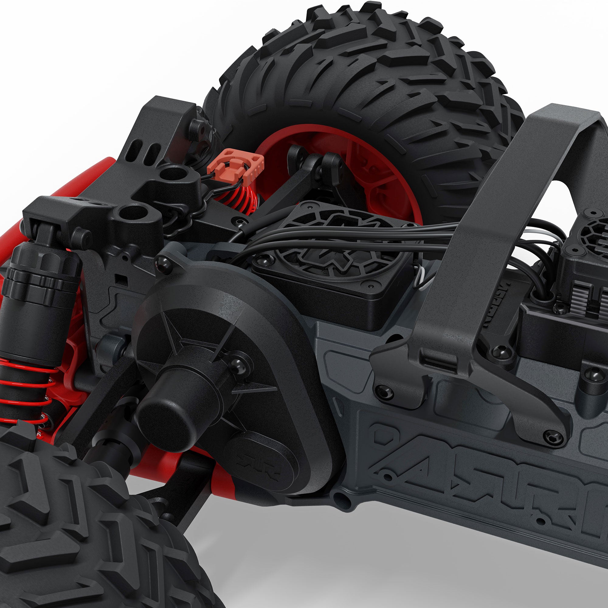 Arrma Monster Truck QUAKE 223S DSC 2WD RTR Brushless 1/10 rouge - ARA3537T1