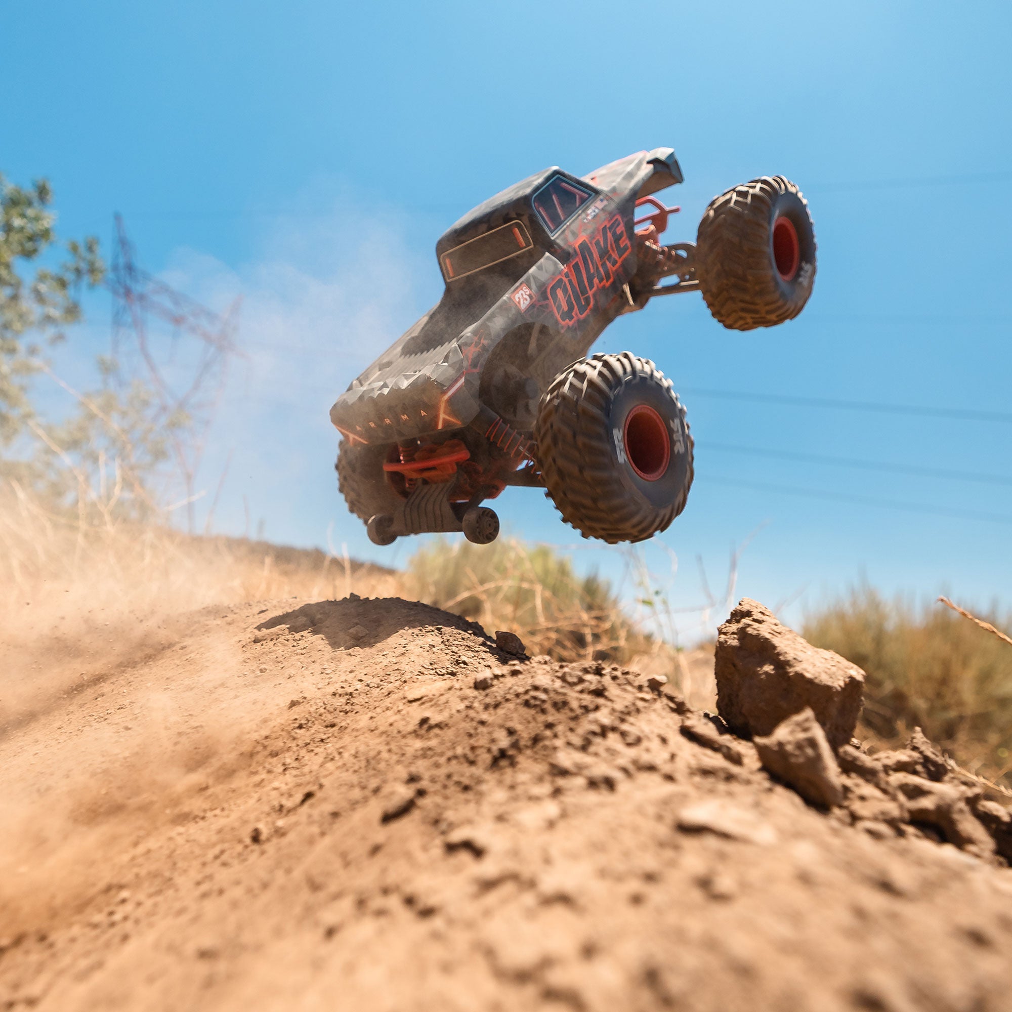 Arrma Monster Truck QUAKE 223S DSC 2WD RTR Brushless 1/10 rouge - ARA3537T1