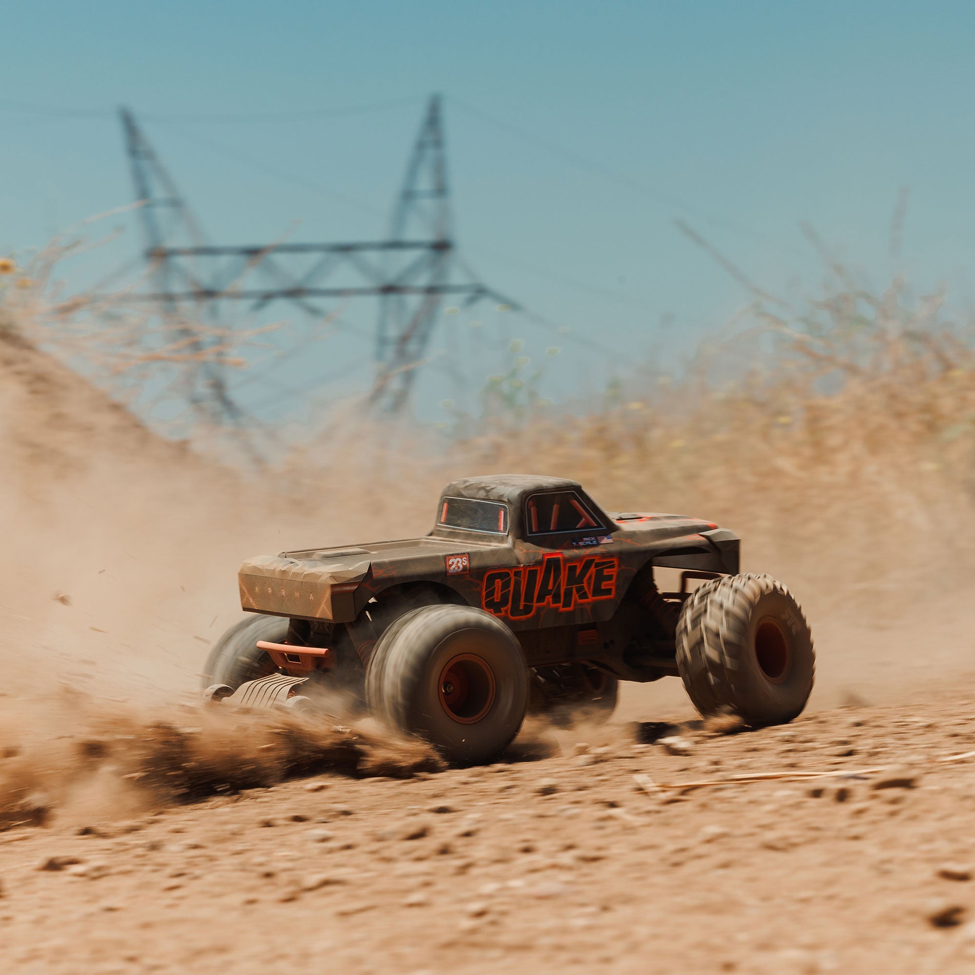 Arrma Monster Truck QUAKE 223S DSC 2WD RTR Brushless 1/10 rouge - ARA3537T1