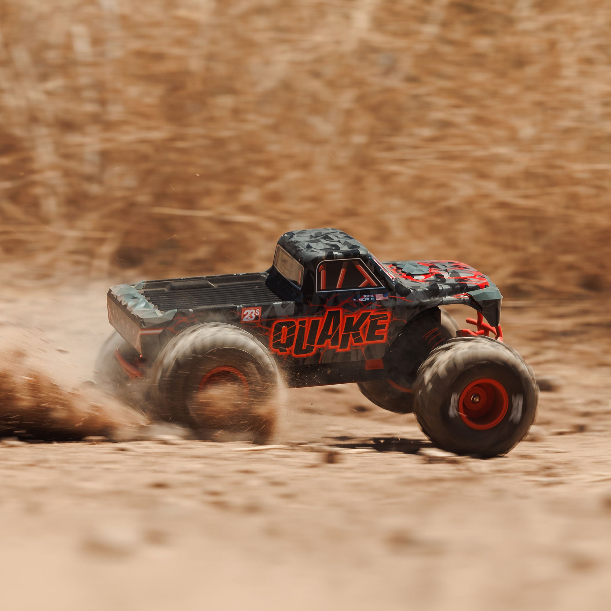 Arrma Monster Truck QUAKE 223S DSC 2WD RTR Brushless 1/10 rouge - ARA3537T1